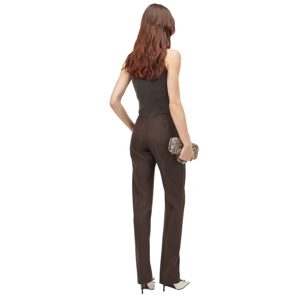 Alexander McQueen Wool Pinstripe Trousers - Pants - British Luxury Tailoring at Luxury Shoes 