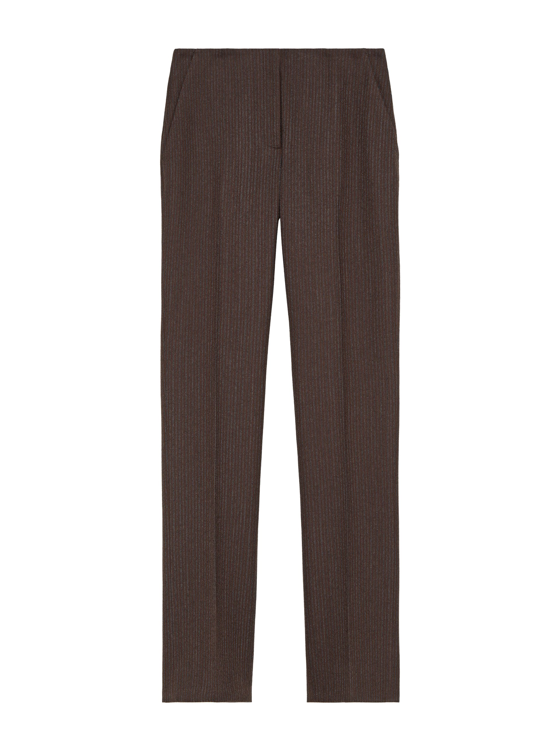 Alexander McQueen Wool Pinstripe Trousers - Pants - British Luxury Tailoring at Luxury Shoes Alexander McQueen Wool Pinstripe Trousers - Pants - British Luxury Tailoring at Luxury Shoes