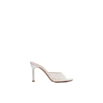 Amina Muaddi Alexa Lace Slipper 95 in Ivory Lace