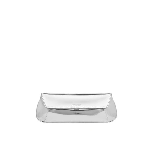 Ami Clutch in Silver Mirror