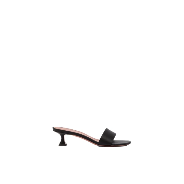 Andreea Slipper 45 in Black Satin