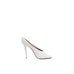 Amina Muaddi Anok Slipper 105 in White Nappa