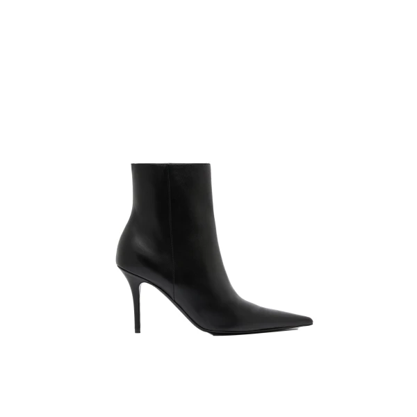 Barbara Bootie 90 in Black Nappa