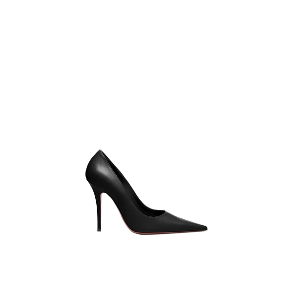 Barbara Pump 105 in Black Nappa
