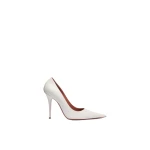 Amina Muaddi Barbara Pump 105 in White Nappa