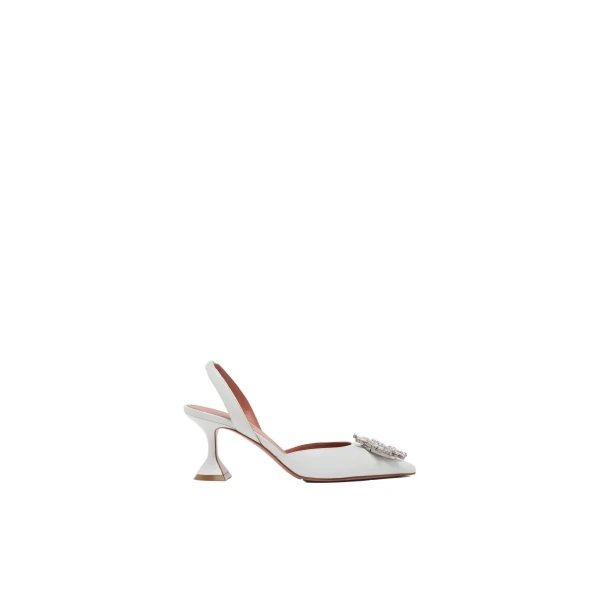 Begum Sling 70 in White Nappa