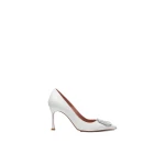 Amina Muaddi Camelia Pump 90 in White Nappa