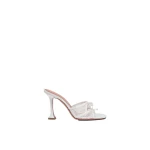 Amina Muaddi Eleonora Lace Slipper 95 in Ivory Lace