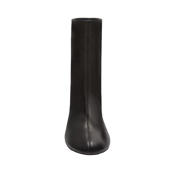 Amina Muaddi Iris Bootie 95 in Black Nappa, view 2