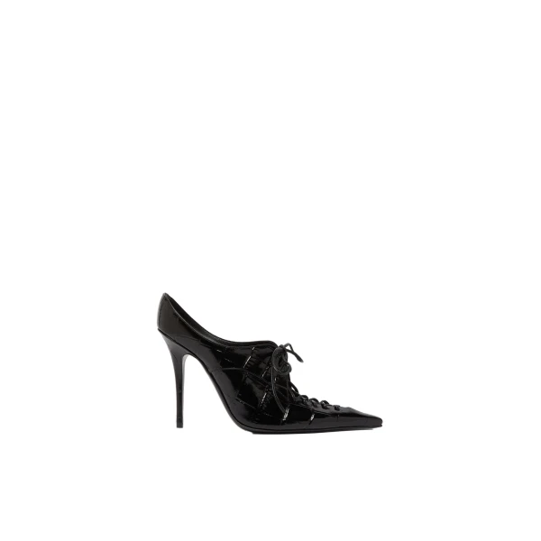 Kim Mule 105 in Black Printed Croc