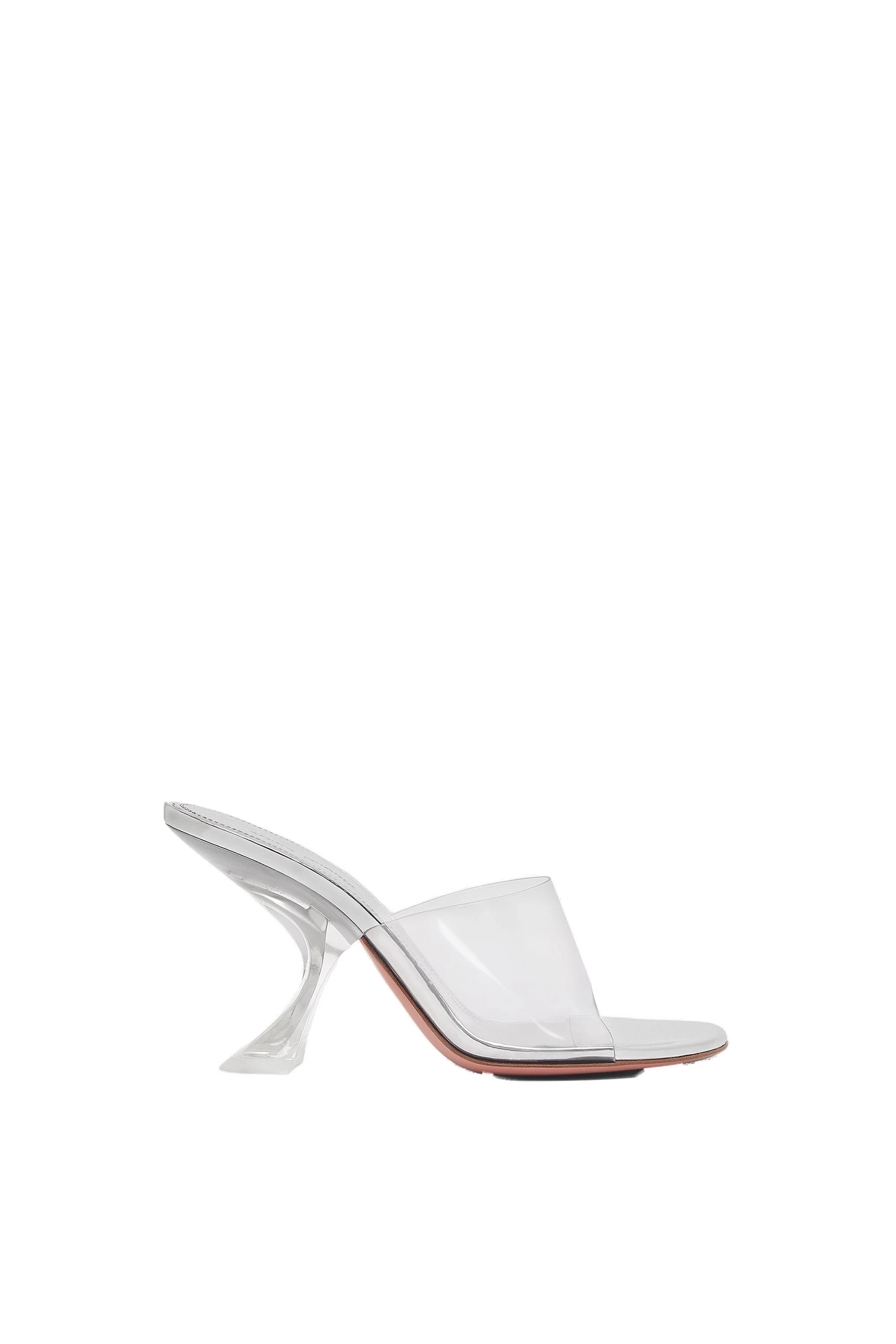 Amina Muaddi Taylor Slipper 90 in Transparent PVC | Luxury Shoes Amina Muaddi Taylor Glass Slipper 90 in Transparent PVC