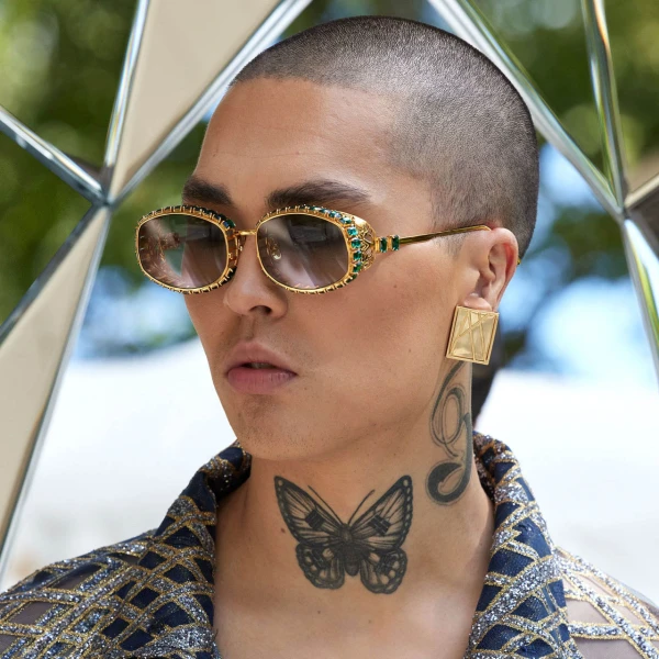 Billion $ Boo Sunglasses in Rose Gold - Image 3