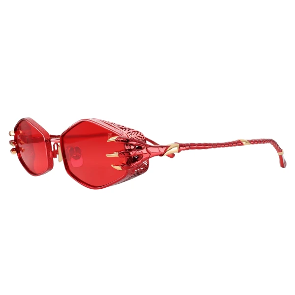 Claw Plume Sunglasses in Rouge - Image 2