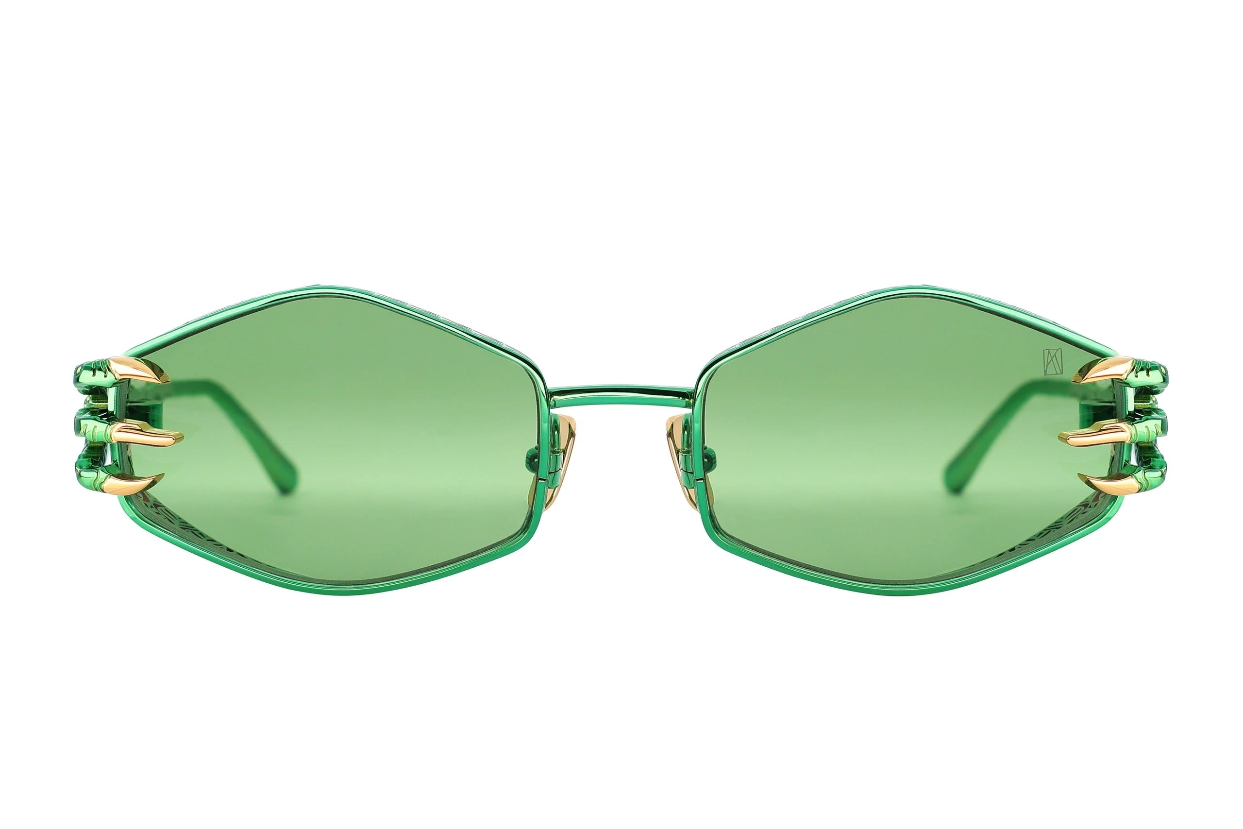 Claw Plume Sunglasses in Summer Green