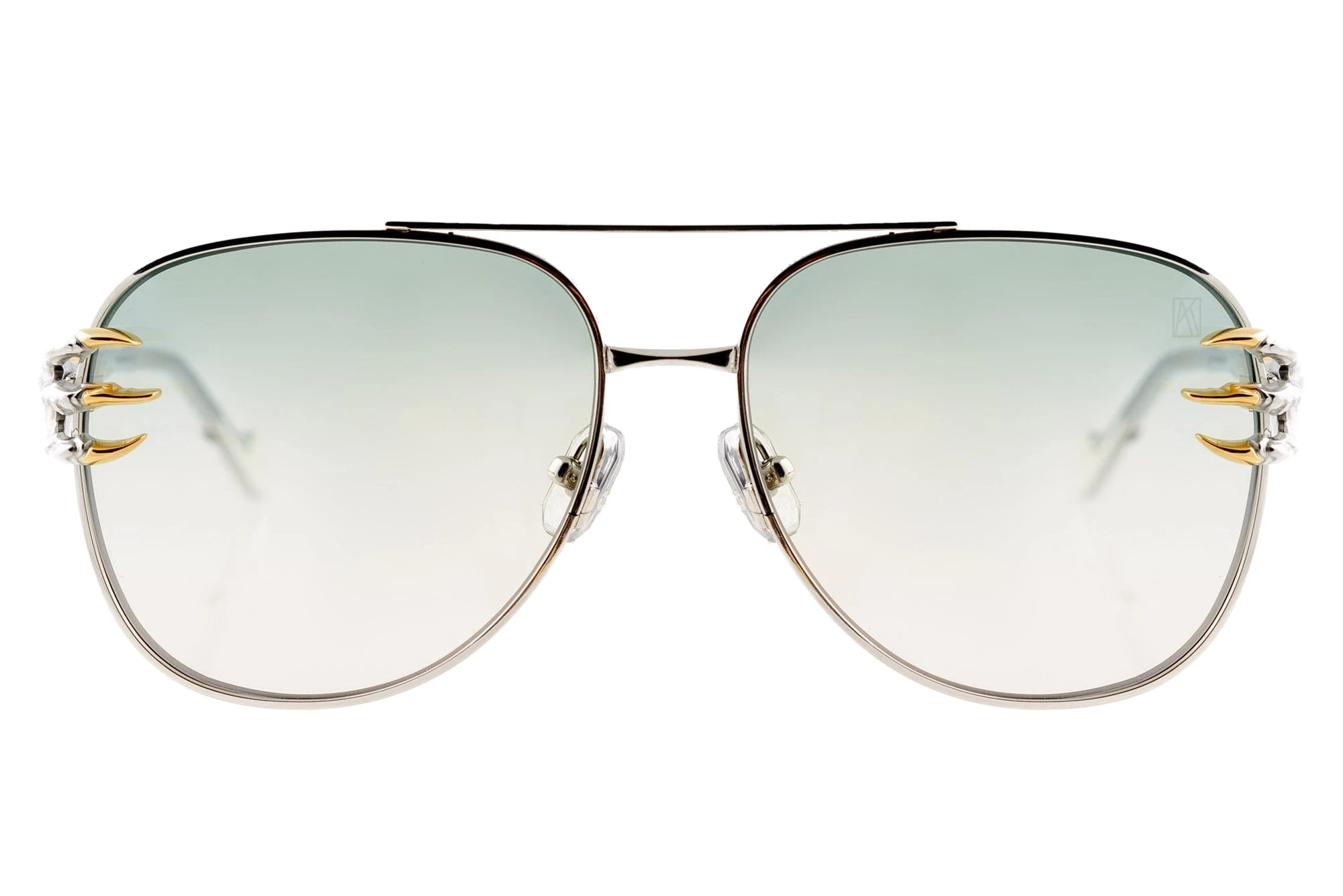 Claw Voyage Sunglasses in White Gold Blush