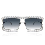 Anna-Karin Karlsson Crystal Boo Sunglasses in White Gold
