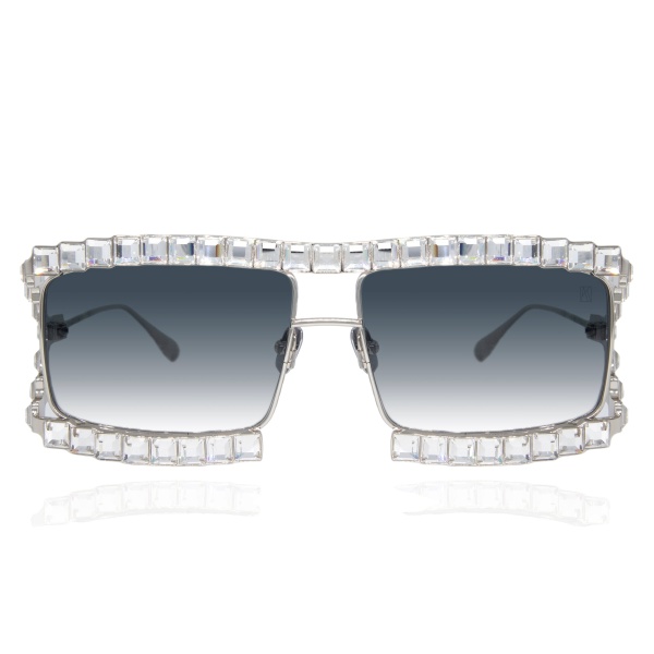 Anna-Karin Karlsson Crystal Boo Sunglasses in White Gold