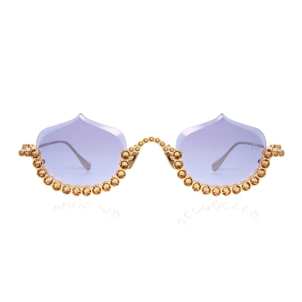 Anna-Karin Karlsson Crystal Meringue Sunglasses in Gold