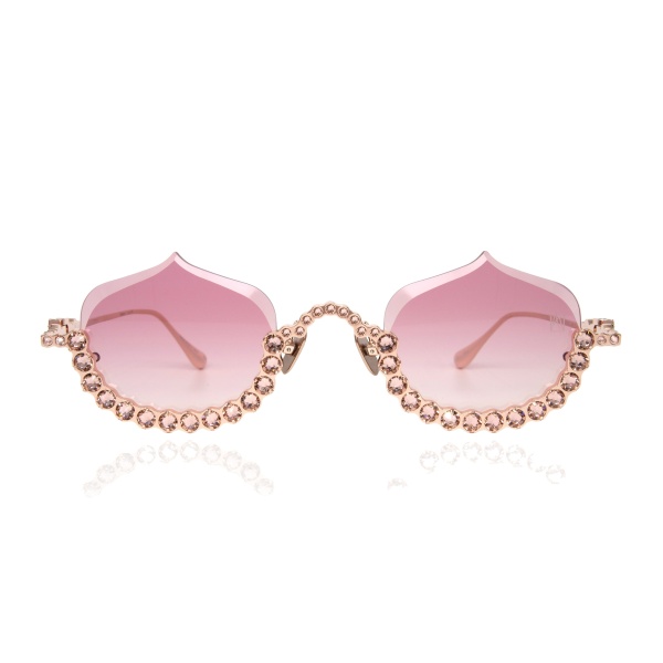 Anna-Karin Karlsson Crystal Meringue Sunglasses in Rose Gold