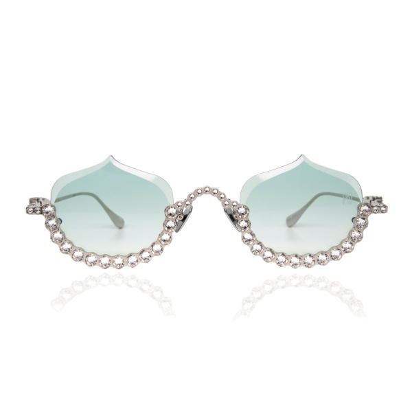 Anna-Karin Karlsson Crystal Meringue Sunglasses in White Gold