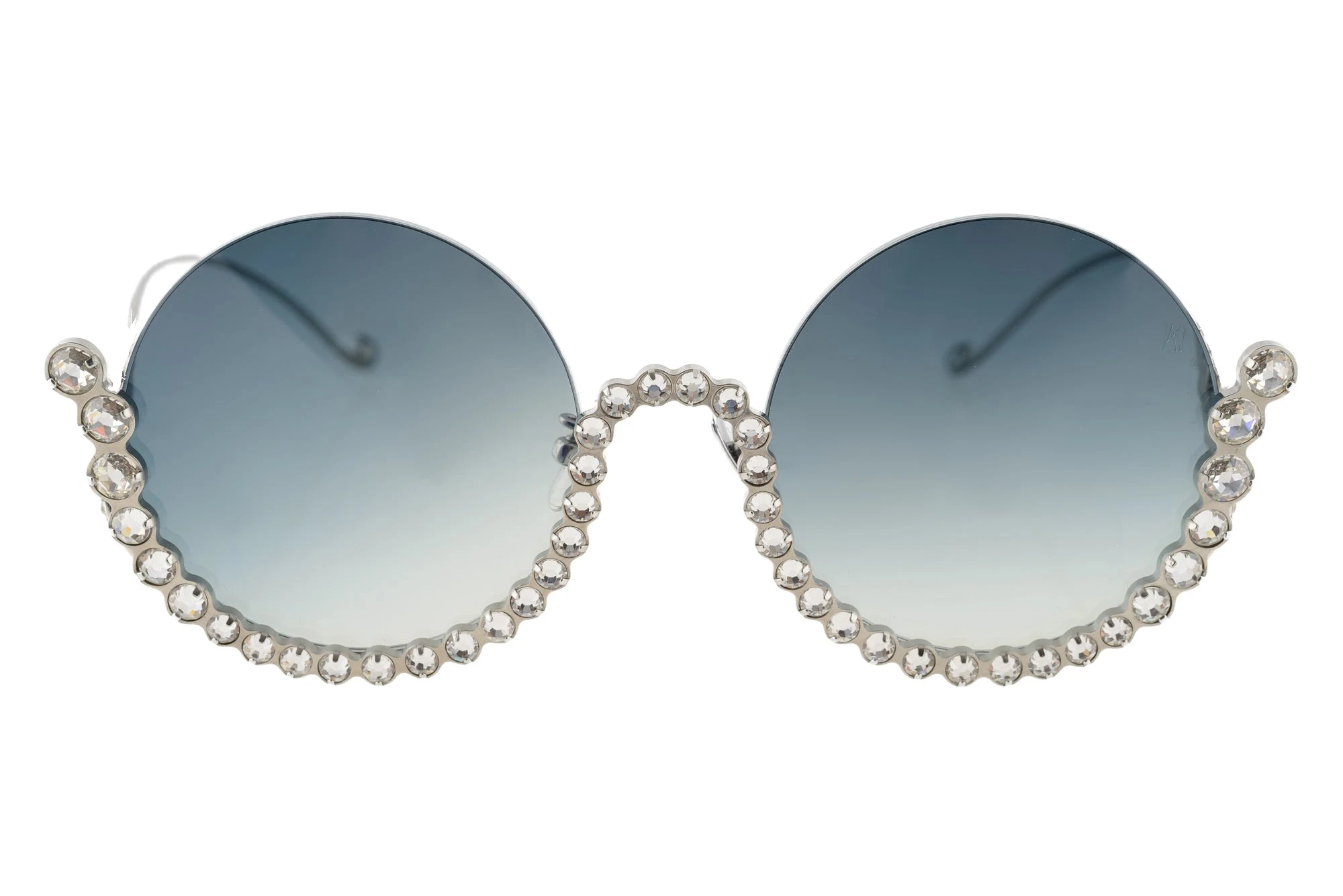 Full Moon Sunglasses in White Gold