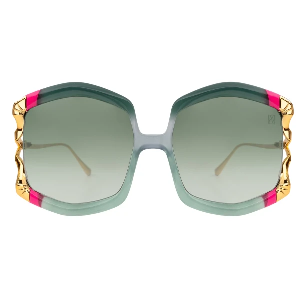 Anna-Karin Karlsson La Vie en Rose Sunglasses in Green