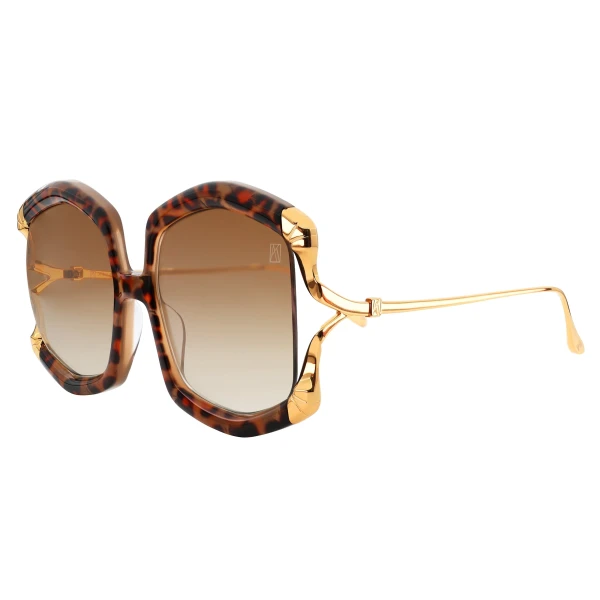La Vie en Rose Sunglasses in Leopard - Image 2