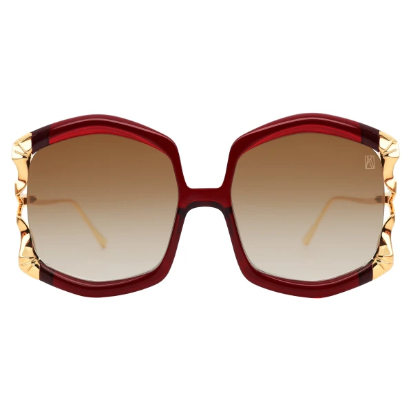 La Vie en Rose Sunglasses in Red