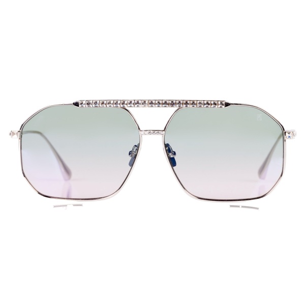 Anna-Karin Karlsson Le Boss 2.0 Sunglasses in White Gold Blush