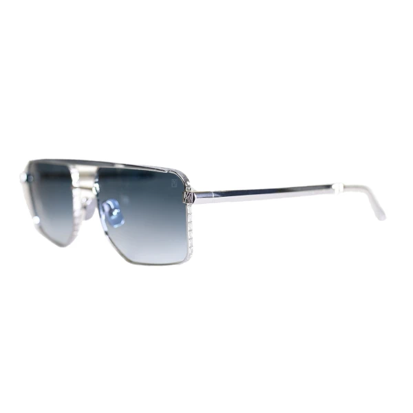 Le Chap Sun Sunglasses in White Gold - Image 2
