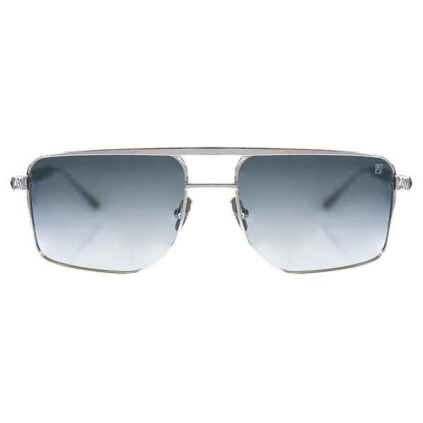 Le Chap Sun Sunglasses in White Gold