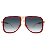 Anna-Karin Karlsson Logo Dude Sunglasses in Red