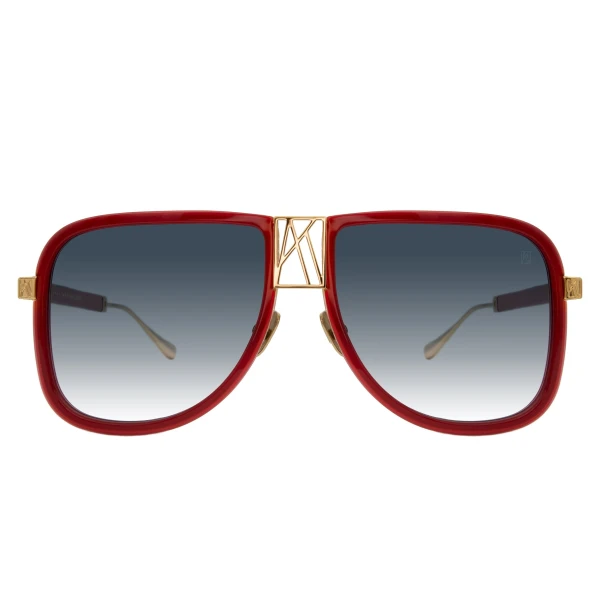 Logo Dude Sunglasses in Red