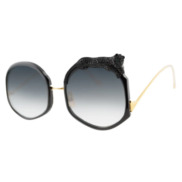 Rose et le Rêve Sun Sunglasses in Black Crystal - Image 2