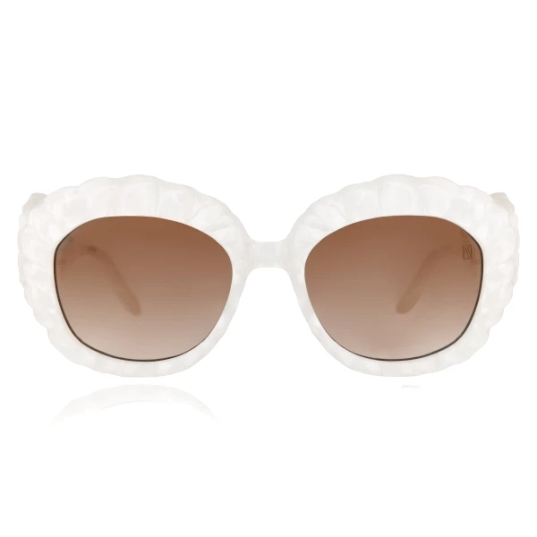 Anna-Karin Karlsson Shade of Sirens Sunglasses in White Pearl