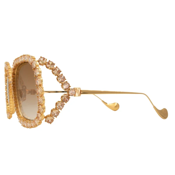 Starry Sky Sunglasses in Gold - Image 2