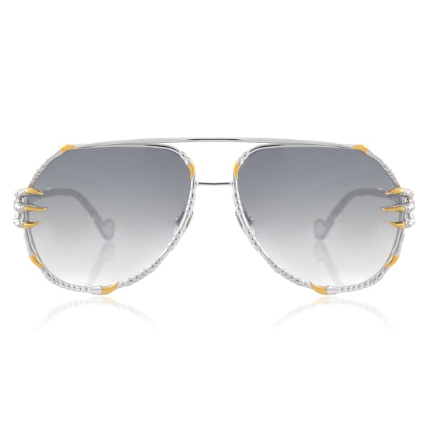 Anna-Karin Karlsson The Claw Pilot Sunglasses in White Gold