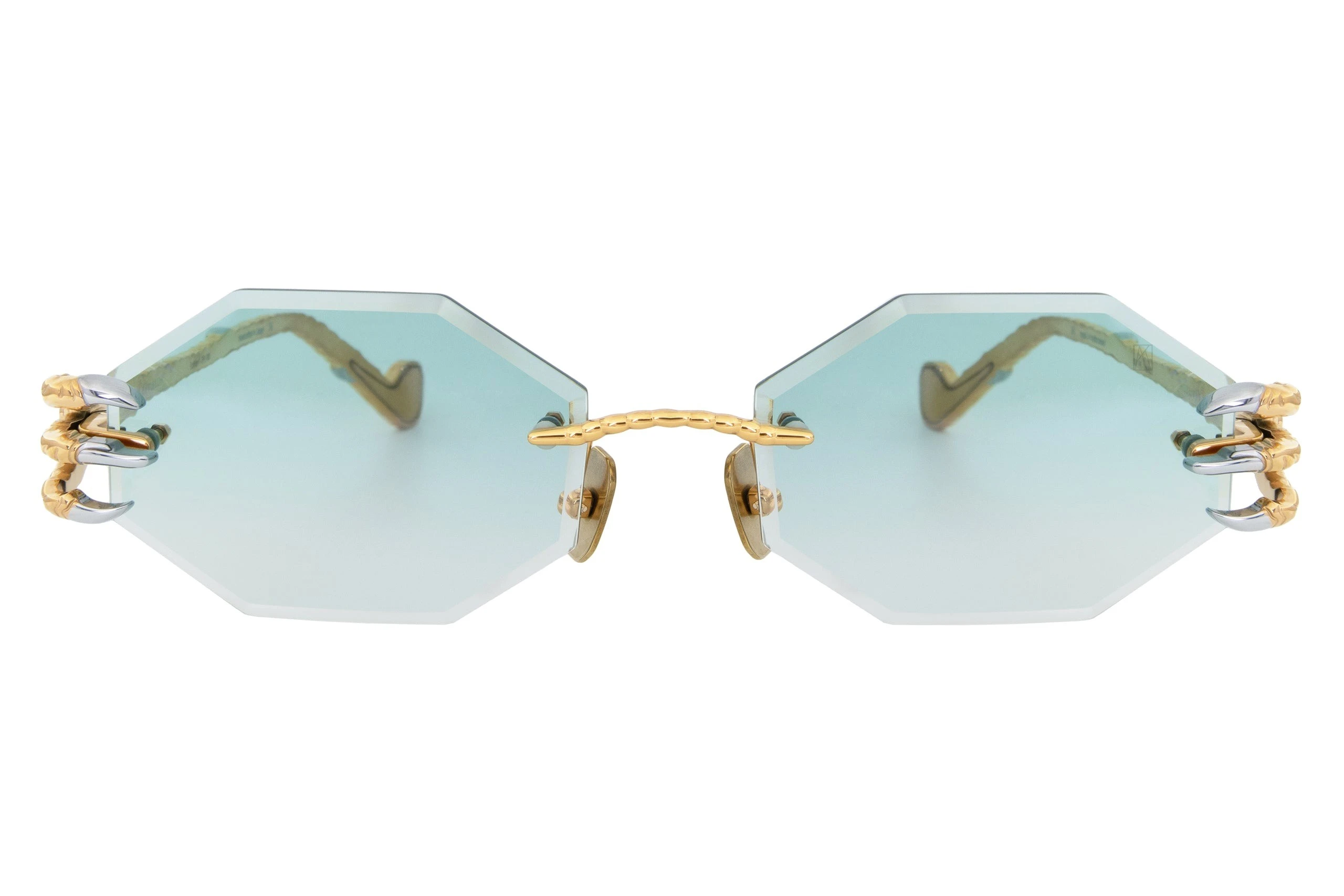 The Claw & the Nest Octagonal 2.0 Sunglasses in Gold Azure