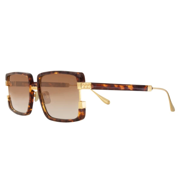 Too Handsome Sun Sunglasses in Amber Tortoise - Image 2