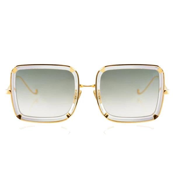 Anna-Karin Karlsson White Moon Sunglasses in Jade