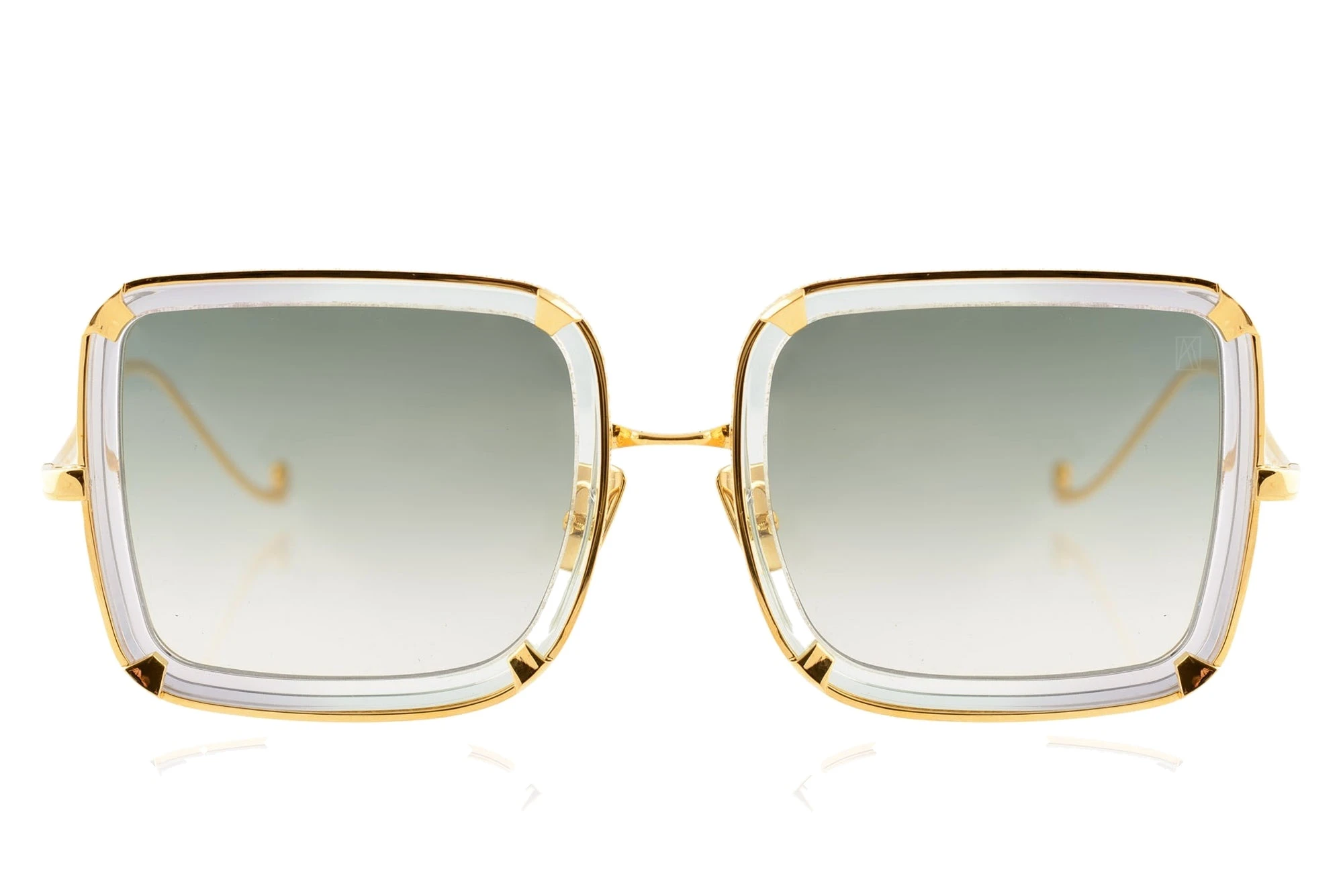 White Moon Sunglasses in Jade
