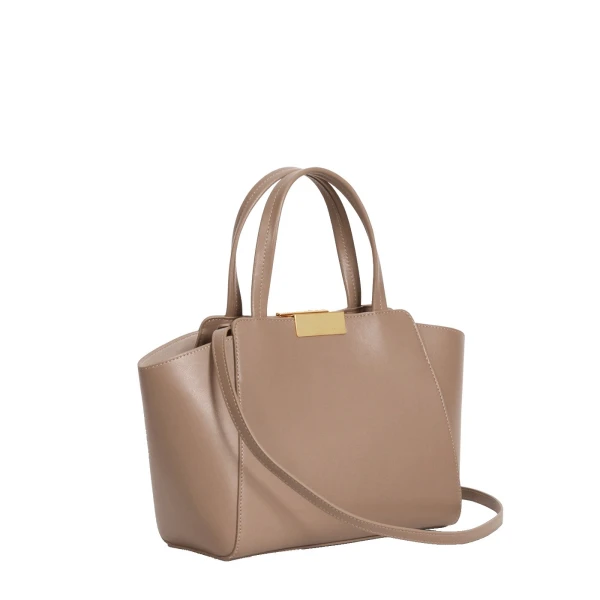 Ateliers Auguste Mini Sévigné in Taupe Smooth Leather bag