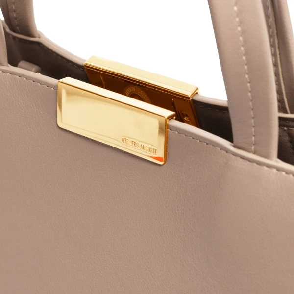 Ateliers Auguste Mini Sévigné in Taupe Smooth Leather bag