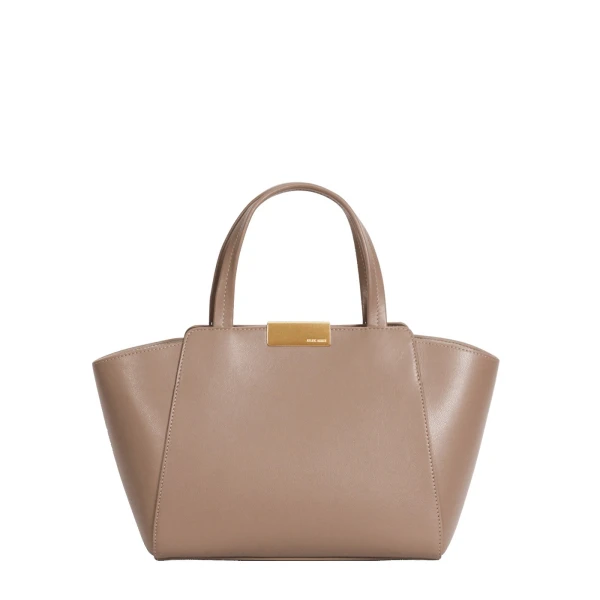 Mini Sévigné in Taupe Smooth Leather