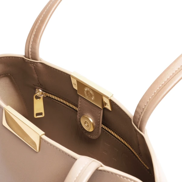 Ateliers Auguste Passy East West in Taupe Smooth Leather bag