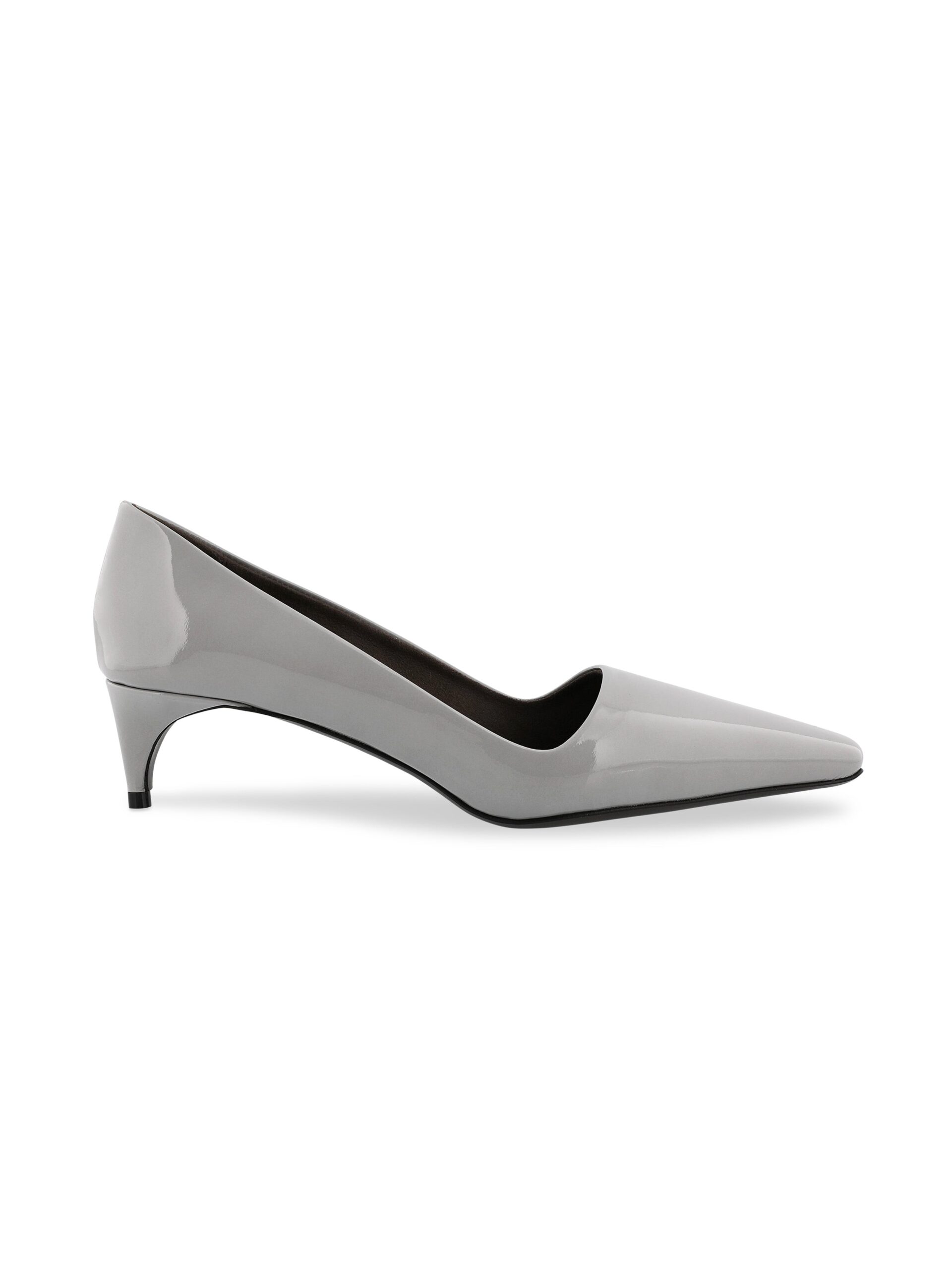 Bernadette Classic Lacquered Pump in Grey | Shoes | Luxury Shoes Bernadette Classic Lacquered Pump in Grey | Shoes | Luxury Shoes