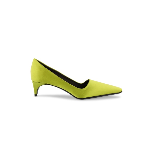 Bernadette Classic Satin Pump in Lime | Shoes | Luxury Shoes 