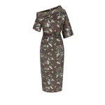 Bernadette Dress Bowery in Blackberry Branches Chocolate Brown | Dresses | Luxury Shoes 