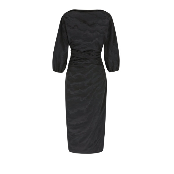Bernadette Dress Ezra in Black Moire | Dresses | Luxury Shoes 