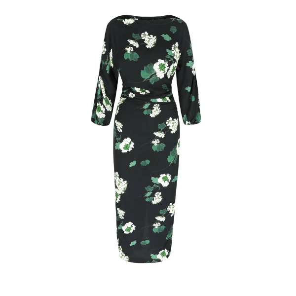 Dress Ezra in Hydrangea Green on Black